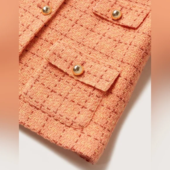 🔥Last 2🔥MANGO Short tweed blazer - Picture 4 of 7